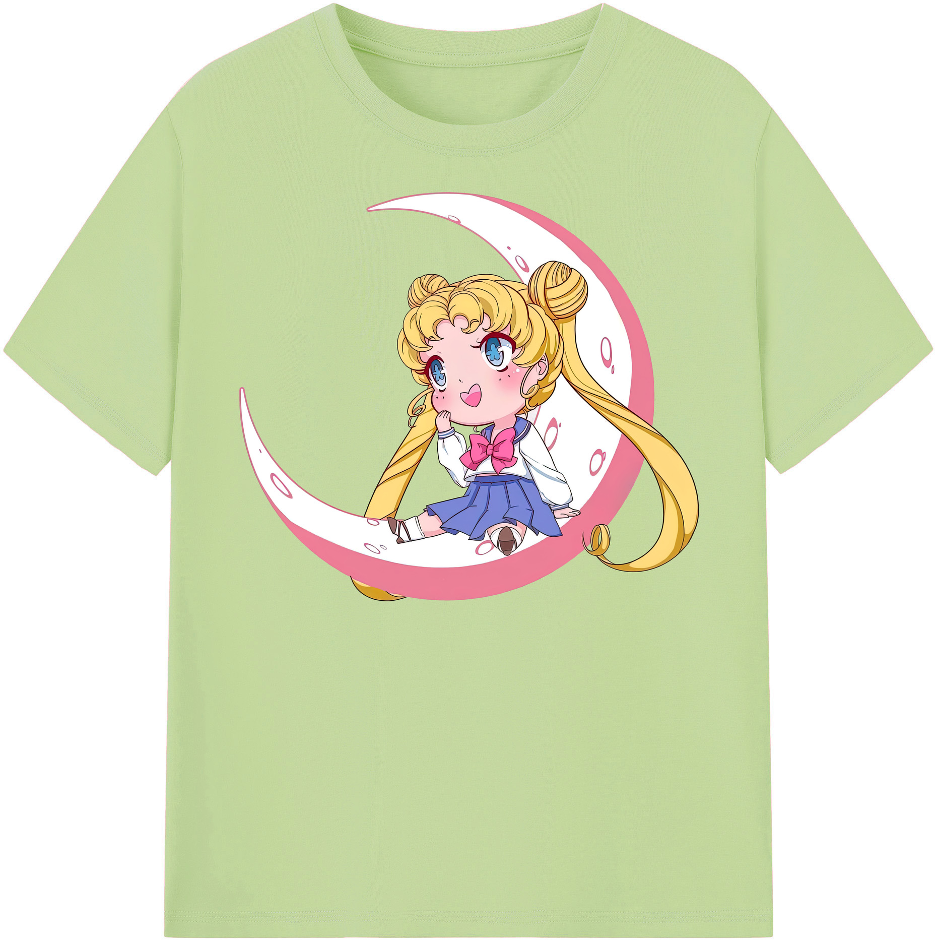 （画像用） 美少女戦士セーラームーン 愛野 美奈子 あいの みなこ Sailor Moon Aino Minako 綿100％半袖Tシャツ（フロントプリント）